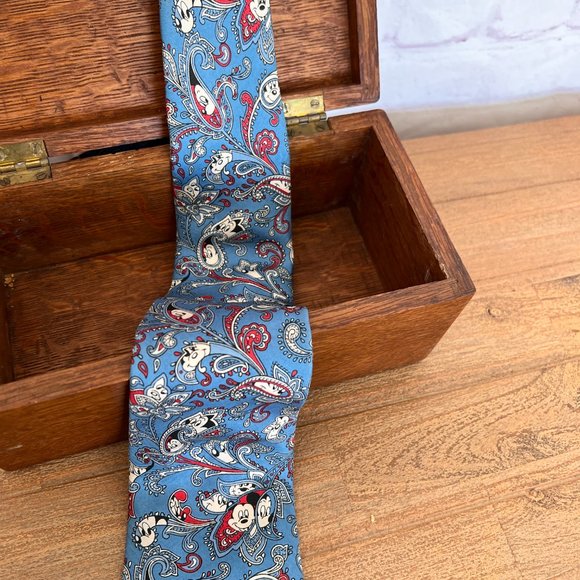 Vintage Silk Paisley Mickey Mouse Necktie - Balancine - Disney - Picture 4 of 5